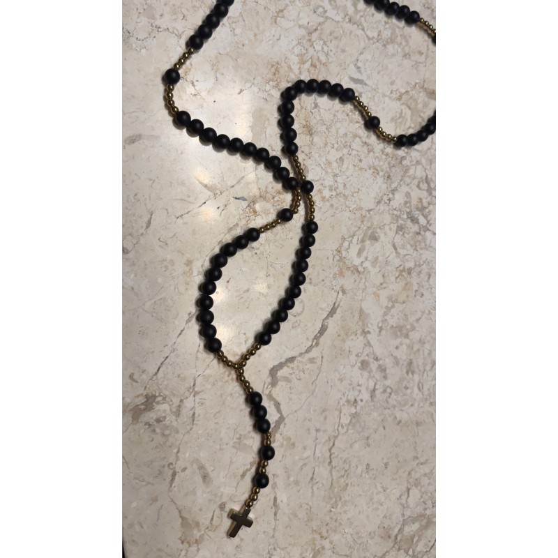 Meski rozaniec z onyksu