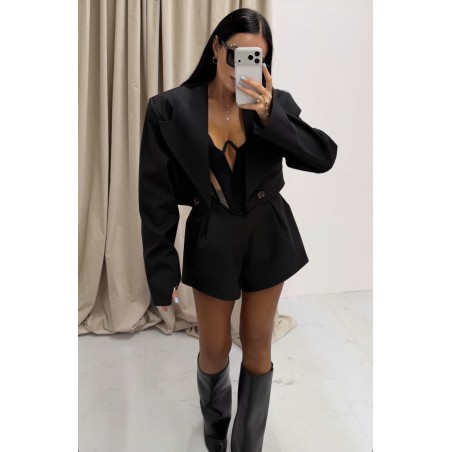 Spodenki La Milla czarne motylki