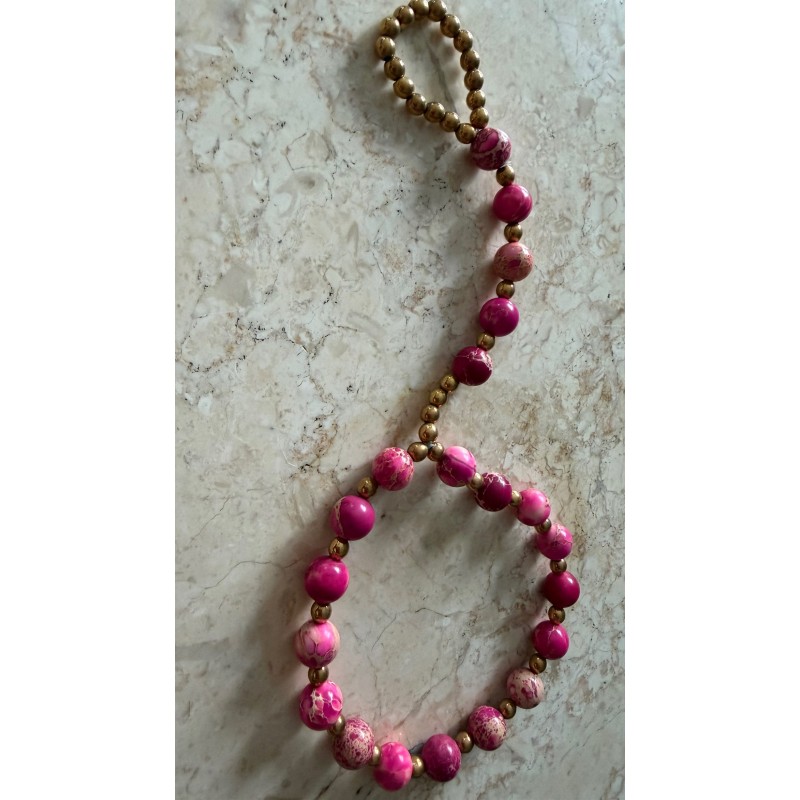 Bransoletka na palec pink