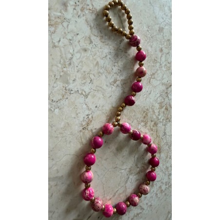 Bransoletka na palec pink