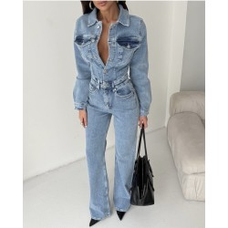 Kombinezon jeansowy z elastanem