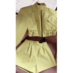 Spodenki Lamilla  eko skora cytrynka