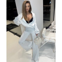 Set z dzwonami Natka szary melanz