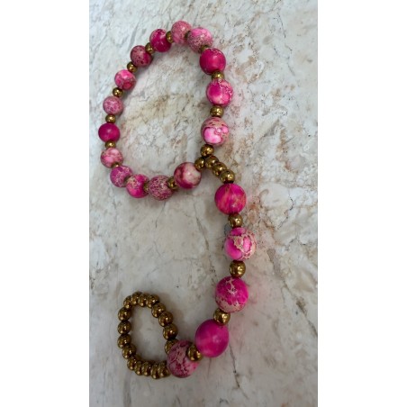 Bransoletka na palec pink