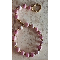 Bransoletka na palec cukierkowy puder