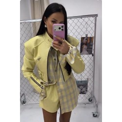 Spodenki Lamilla  eko skora cytrynka