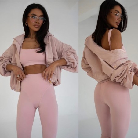 Set  legginsy stringi + top