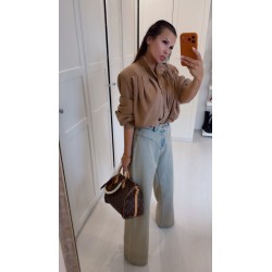 Kurtka Tessa Lamilla materialowa karmel