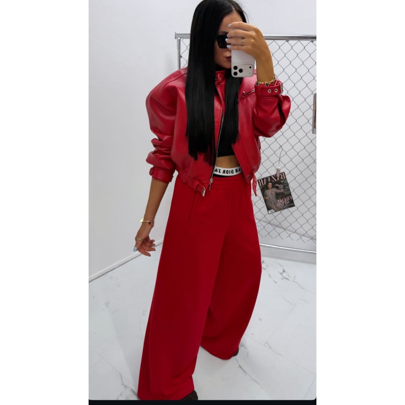 Spodnie dresowe Lamilla czerwien