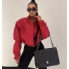Bomberka Lamilla czerwien eko skora