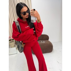 Dzwony dresowe Lamilla czerwone