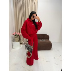 Dzwony dresowe Lamilla czerwone