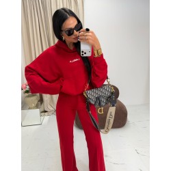 Dzwony dresowe Lamilla czerwone