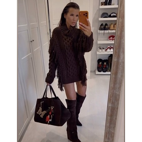 Torba La Milla zamsz naturalny