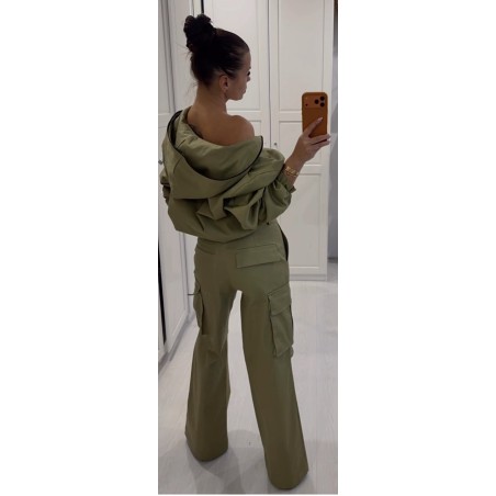 Kurtka z kapturem Lamilla khaki