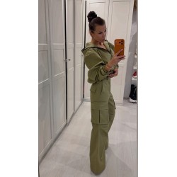 Kurtka z kapturem Lamilla khaki