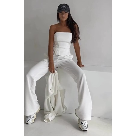 3 czesciowy set Vicky bialy