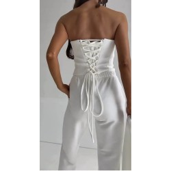 3 czesciowy set Vicky bialy