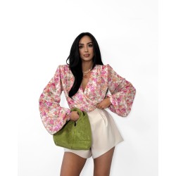 Kopertowa bluzka Lamilla kwiatuszki