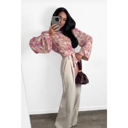 Kopertowa bluzka Lamilla kwiatuszki