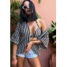 Bikini push up Zygzak czarne