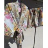 Lniany set kimono Pallazo