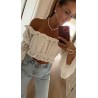 Choker bialy z sercem - kamienie naturalne