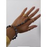 Bransoletka na palec navy blue