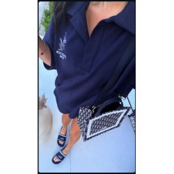 Granatowy set Polo Lamilla granat