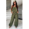 Khaki set Linda ( spodnie + bluzka )
