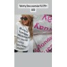 Tshirt Emo oversize Days czarne lub rozowe napisy