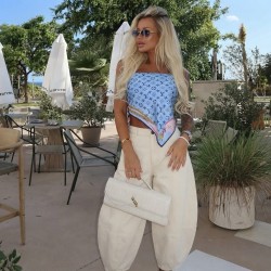Jeansy banany z gumka