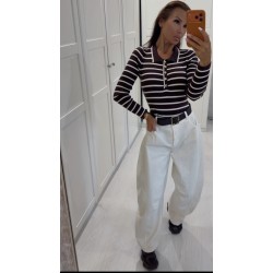 Jeansy banany z gumka