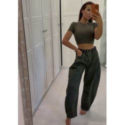 Jeansy banany z gumka